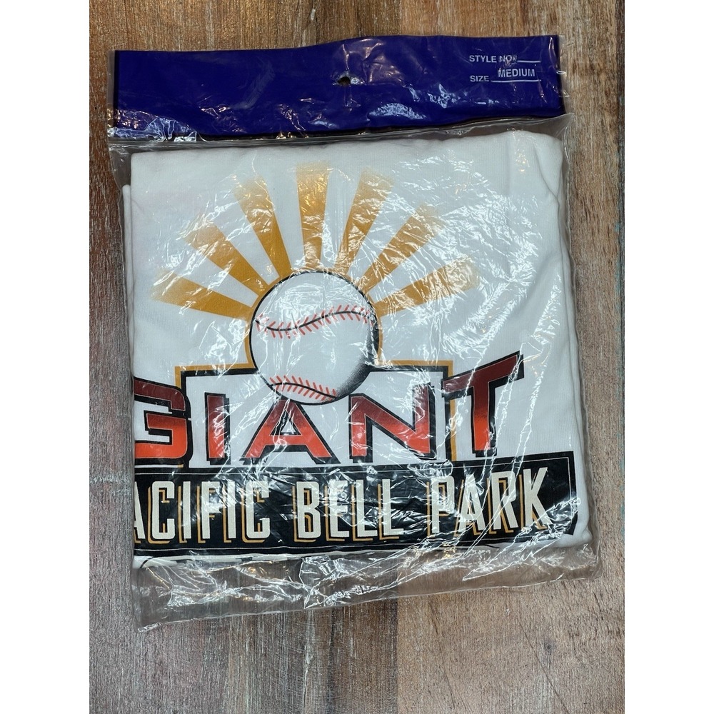 SALE! Giants T-Shirt Pacific Bell Park Med - New Sealed! KNBR San Francisco
